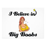 i believe in big boobs custom announcements