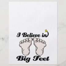 i believe in big feet custom flyer