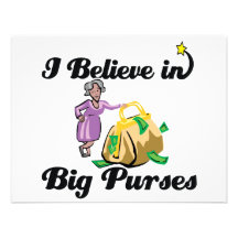 i believe in big purses custom announcements