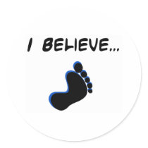 I Believe in Bigfoot Sticker