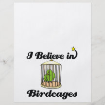 i believe in birdcages custom flyer