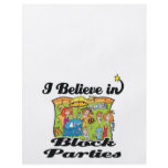 i believe in block parties flyer design