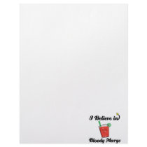 i believe in bloody marys letterhead design