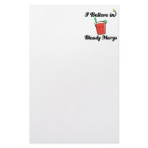 i believe in bloody marys stationery paper