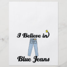 i believe in blue jeans custom flyer