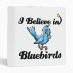 i believe in bluebirds vinyl binders
