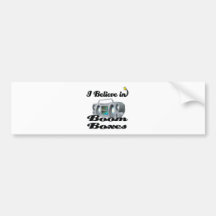 i believe in boom boxes bumper sticker