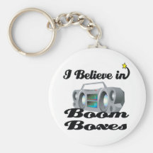 i believe in boom boxes key chains