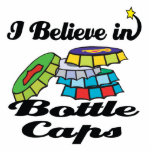 i believe in bottle caps photo sculptures