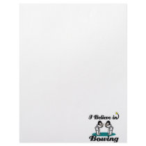 i believe in bowing customized letterhead