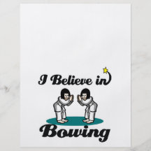 i believe in bowing personalized flyer