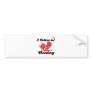 i believe in boxing bumper sticker