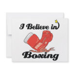 i believe in boxing personalized invitation