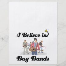 i believe in boy bands flyer design
