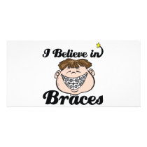 i believe in braces photo cards