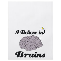 i believe in brains flyer design