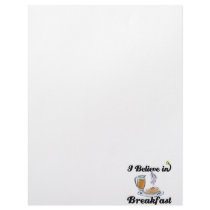 i believe in breakfast letterhead