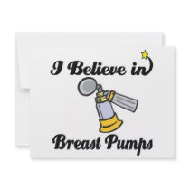 i believe in breast pumps custom invites