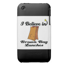 i believe in brown bag lunches iPhone 3 covers