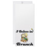 i believe in brunch personalized rack card