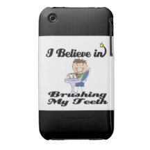i believe in brushing my teeth boy iPhone 3 covers