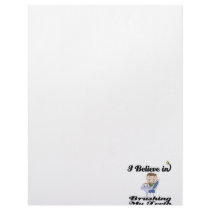 i believe in brushing my teeth boy letterhead design