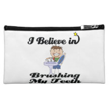 i believe in brushing my teeth boy makeup bag