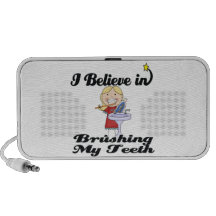 i believe in brushing my teeth girl speaker system