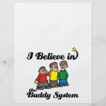 i believe in buddy system personalized flyer