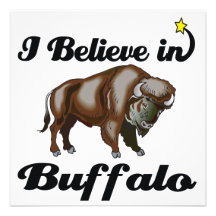 i believe in buffalo custom announcements