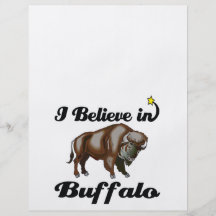 i believe in buffalo custom flyer