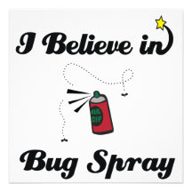 i believe in bug spray custom announcement