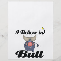 i believe in bull flyer design