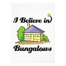 i believe in bungalows personalized announcements