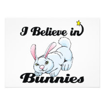 i believe in bunnies custom announcement
