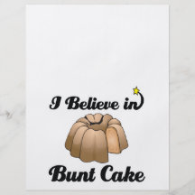 i believe in bunt cake flyer design