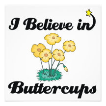i believe in buttercups personalized invite