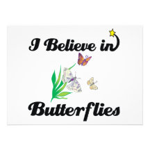 i believe in butterflies custom announcements