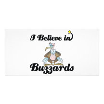 i believe in buzzards photo card
