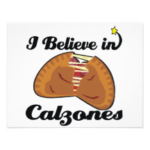 i believe in calzones personalized invite