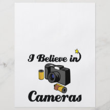 i believe in cameras flyer design