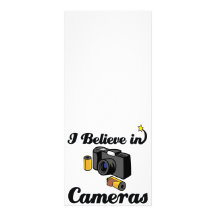 i believe in cameras rack card template