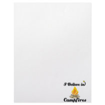 i believe in campfires letterhead design