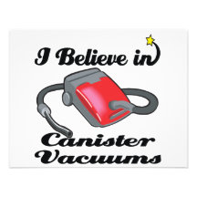 i believe in canister vacuums personalized invite