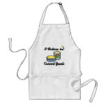 i believe in canned goods aprons
