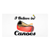 i believe in canoes photo cards