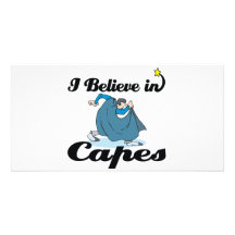 i believe in capes photo cards