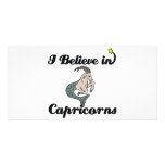 i believe in capricorns custom photo card