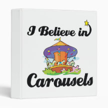 i believe in carousels vinyl binders