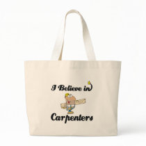 i believe in carpenters tote bag
